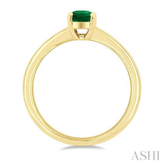 ASHI Oval Shape Gemstone Solitaire Ring 41829PPF@EMYG-OV
