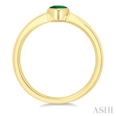 ASHI Pear Shape Gemstone Solitaire Ring 41909PPF@EMYG-PR