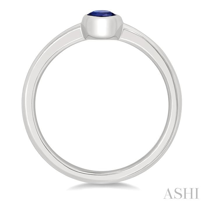 ASHI Oval Shape Gemstone Solitaire Ring 41909PPF@SPWG-OV
