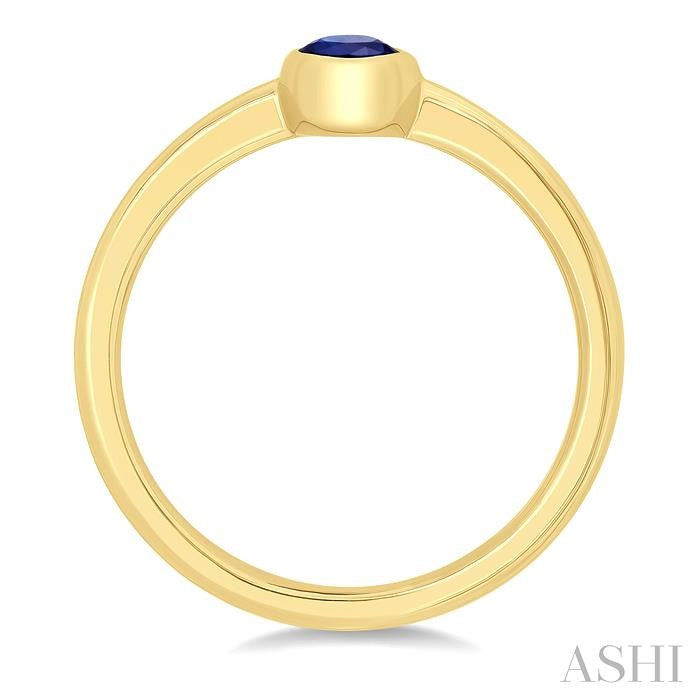 ASHI Oval Shape Gemstone Solitaire Ring 41909PPF@SPYG-OV
