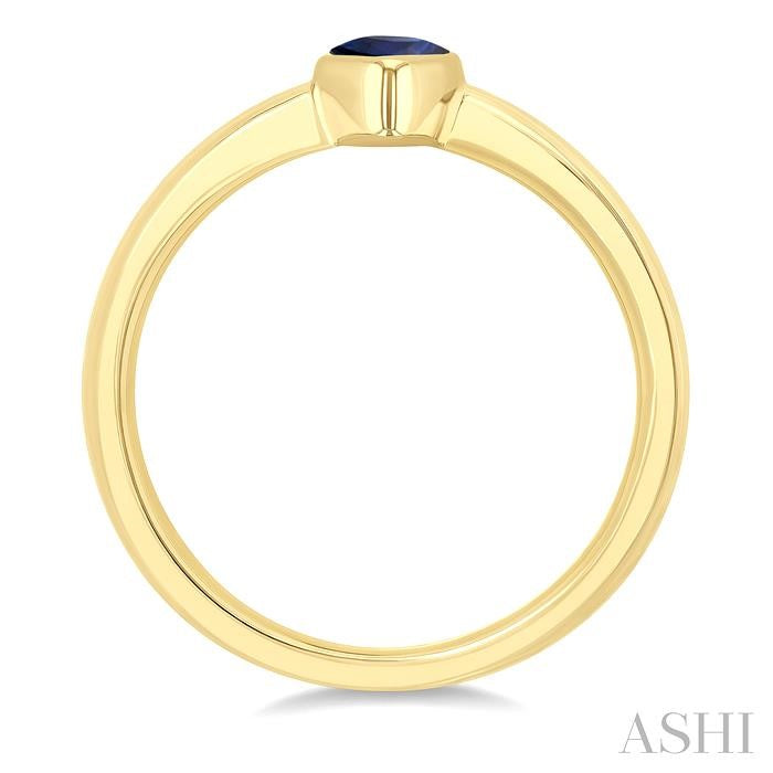 ASHI Pear Shape Gemstone Solitaire Ring 41909PPF@SPYG-PR