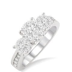 Parkplace Jewelers Round Shape Past Present & Future Lovebright Essential Diamond Ring 36911PPFVWG