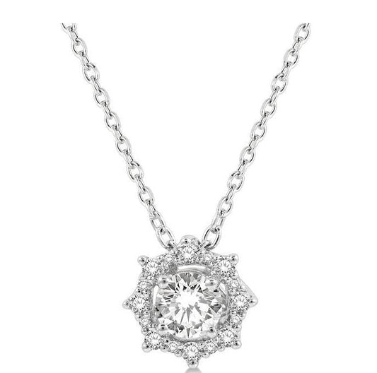 Parkplace Jewelers Round Shape Halo Diamond Fashion Pendant 908F5PPFHPDWG