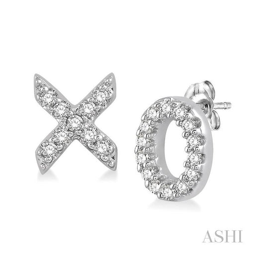 ASHI X & O Petite Diamond Fashion Earrings 98408PPTSERWG