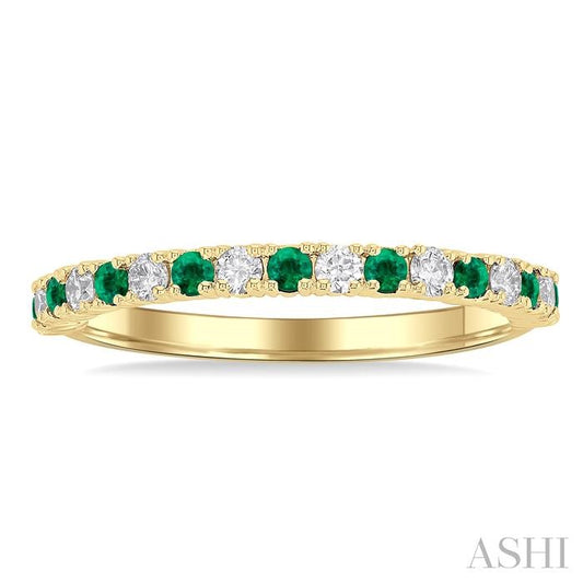 ASHI Alternate Gemstone & Diamond Band 46306PPTGEMYG