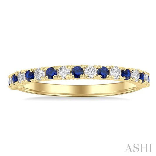 ASHI Alternate Gemstone & Diamond Band 46306PPTGSPYG