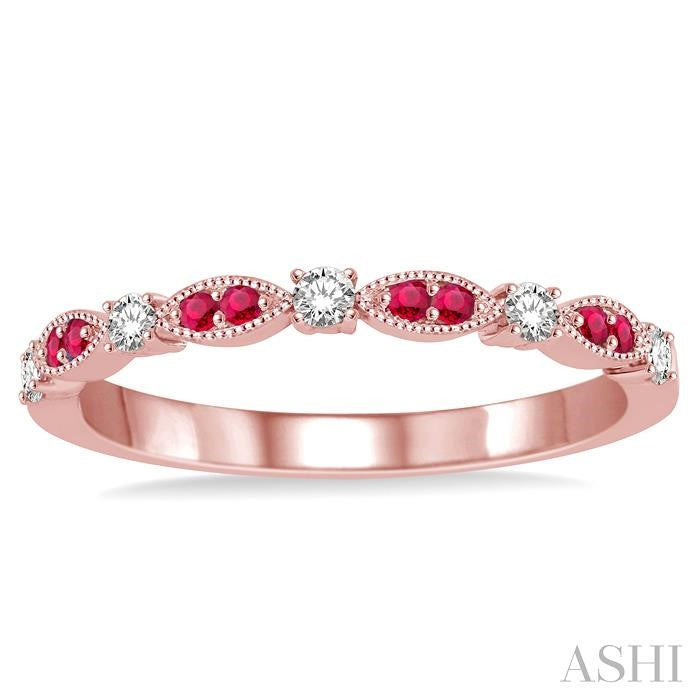 ASHI Gemstone & Diamond Fashion Band 46368PPFHRBPG