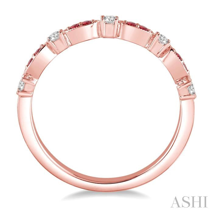 ASHI Gemstone & Diamond Fashion Band 46368PPFHRBPG