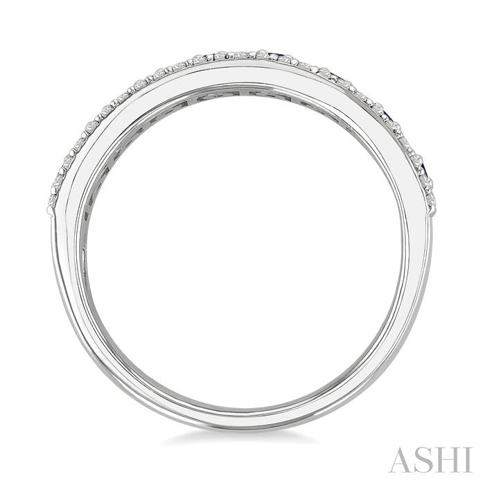 ASHI Gemstone & Diamond Fashion Band 46845PPFGSPWG