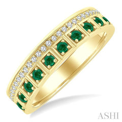 ASHI Gemstone & Diamond Fashion Band 46858PPTGEMYG