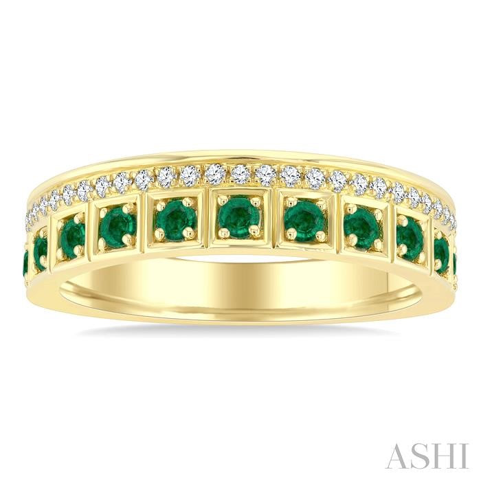 ASHI Gemstone & Diamond Fashion Band 46858PPTGEMYG