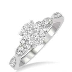 Parkplace Jewelers Oval Shape Lovebright Diamond Engagement Ring 125G3PPFHWG