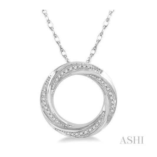 ASHI Circle Diamond Fashion Pendant 98278PPTSPDWG