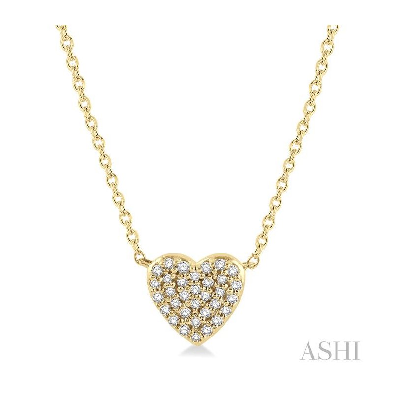 ASHI Heart Shape Petite Diamond Fashion Pendant 995H0PPTSNKYG