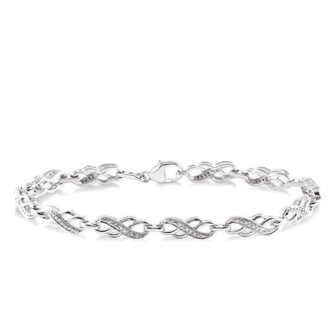 Parkplace Jewelers Silver Diamond Fashion Bracelet 85219PPSSSLTB