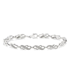 Parkplace Jewelers Silver Diamond Fashion Bracelet 85219PPSSSLTB