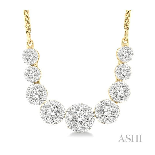 ASHI Lovebright Essential Diamond Smile Necklace 99361PPFVNKYW
