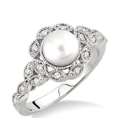 Parkplace Jewelers Pearl & Diamond Fashion Ring 55698PPTSWG