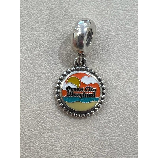 Ocean City Pandora orange sky charm 993-1018866