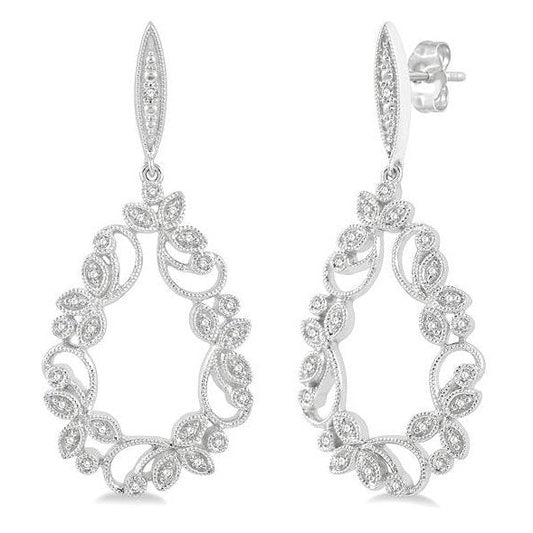 Parkplace Jewelers Drop Leaf Diamond Fashion Earrings 636B7PPTSERWG