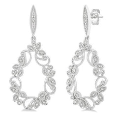 Parkplace Jewelers Drop Leaf Diamond Fashion Earrings 636B7PPTSERWG