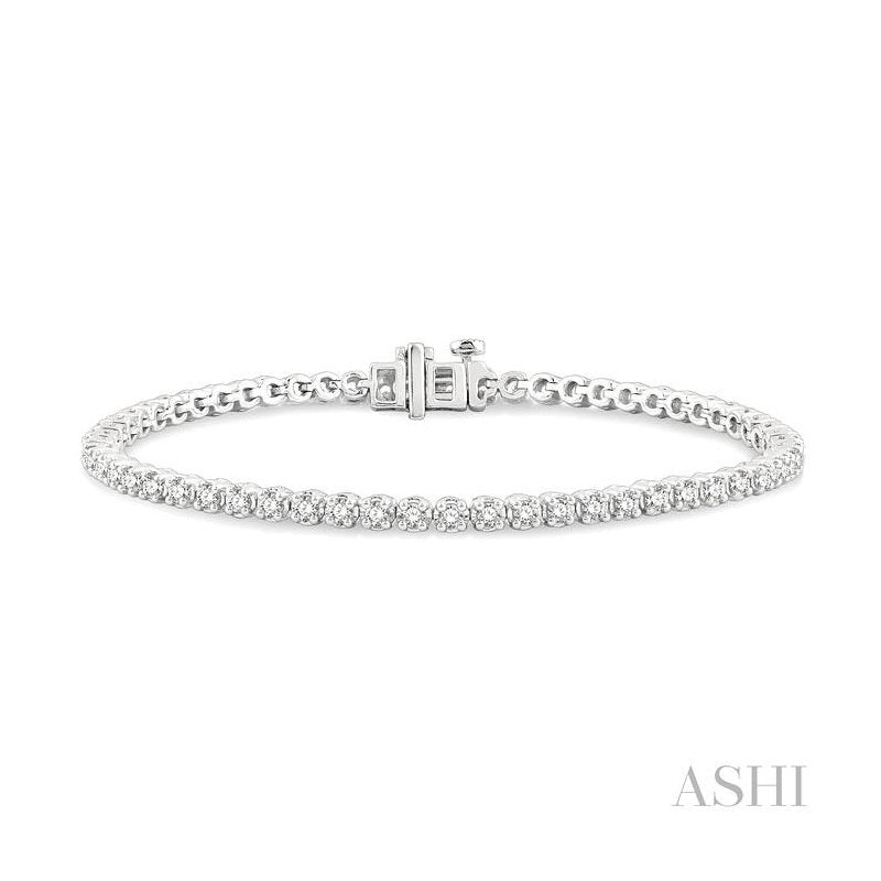 ASHI Diamond Tennis Bracelet 73372PPFGWG
