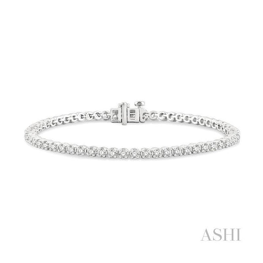 ASHI Diamond Tennis Bracelet 73372PPFGWG