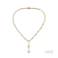 ASHI Paper Clip Lovebright Diamond Fashion Necklace 99922PPFGNKYW