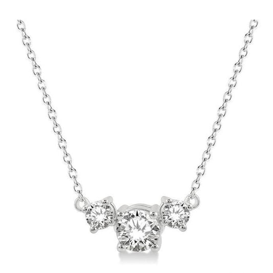 Parkplace Jewelers Round Shape Past Present & Future Diamond Necklace 992HHPPFGNKWG