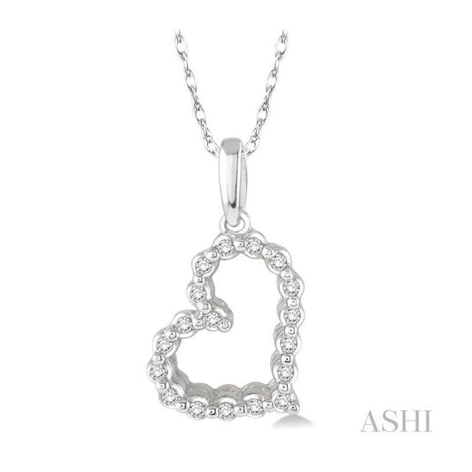 ASHI Heart Shape Diamond Fashion Pendant 93718PPTSPDWG