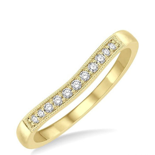 Parkplace Jewelers Curved Diamond Wedding Band 30368PPFGYG