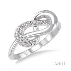 ASHI Silver Diamond Fashion Ring 86739PPSSSLRG