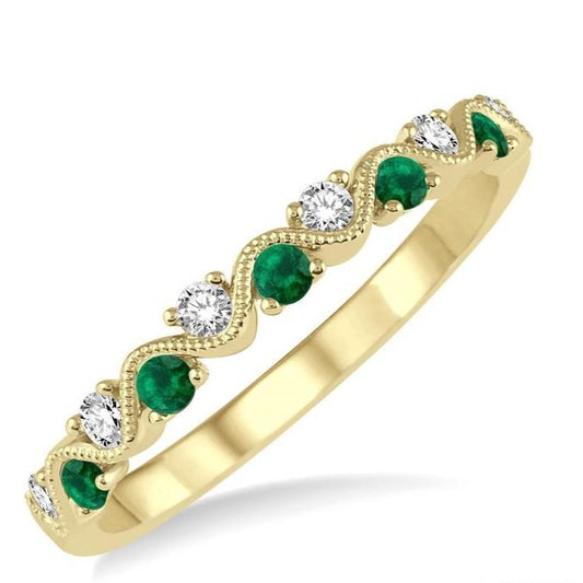 Parkplace Jewelers Alternate Gemstone & Diamond Band 46398PPFHEMYG