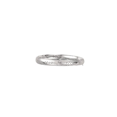 White Gold Polished Classic Bangles Bracelet