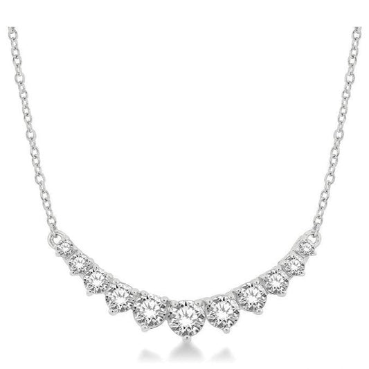 Parkplace Jewelers Graduated Diamond Smile Necklace 991HVPPFGNKWG