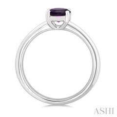 ASHI Oval Shape Gemstone Solitaire Ring 50849PPF@AMWG-OV