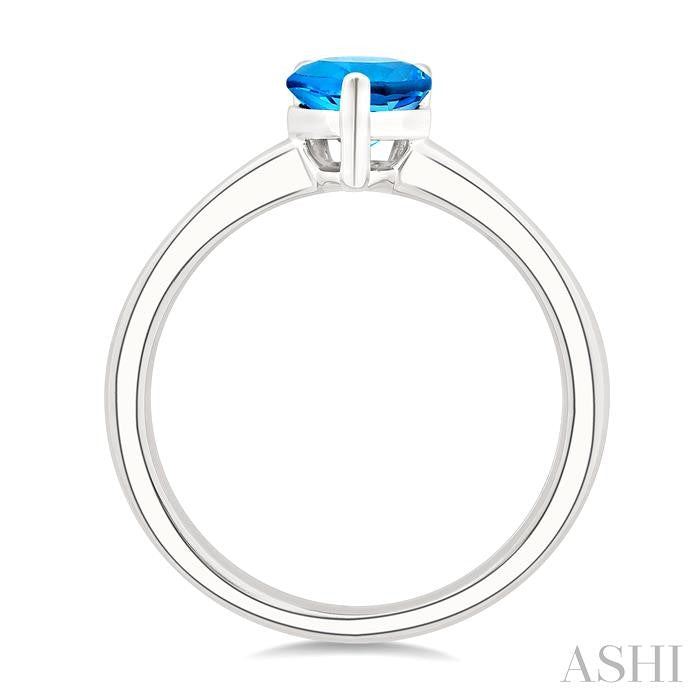 ASHI Pear Shape Gemstone Solitaire Ring 50849PPF@BTWG-PR