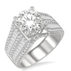 Parkplace Jewelers Round Shape Semi-Mount Diamond Engagement Ring 226H0PPFRWG-SM-1.60