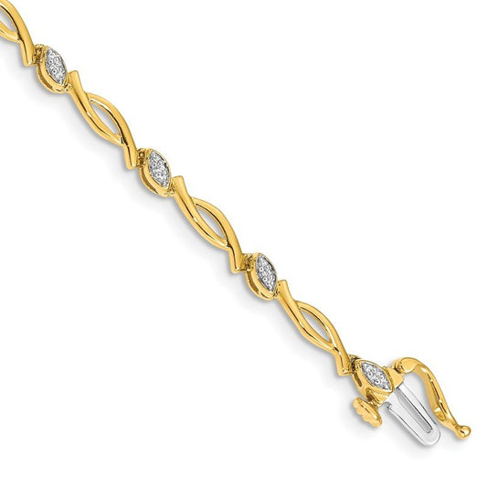 Quality Gold 14k Diamond Bracelet BM4606-013-YA