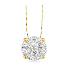 Parkplace Jewelers Round Shape Lovebright Essential Diamond Solitaire Pendant 91756PPFGPDYW