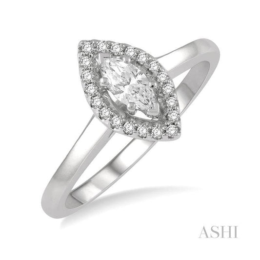 Parkplace Jewelers Marquise Shape Halo Diamond Engagement Ring 254M5PPFHWG-LE