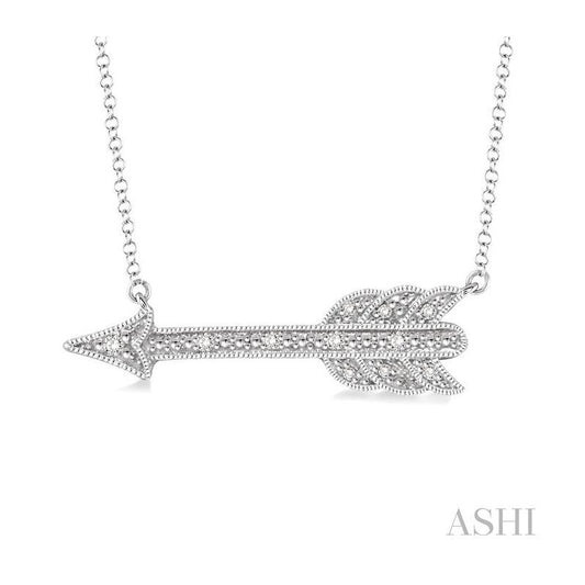 ASHI Silver Arrow Diamond Fashion Pendant 86989PPSSSLPD