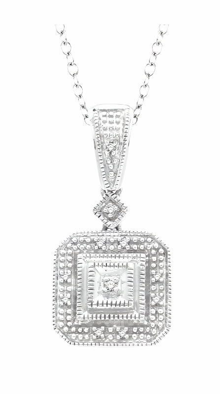 Parkplace Jewelers Silver Diamond Pendant 86019PPSSSLPD