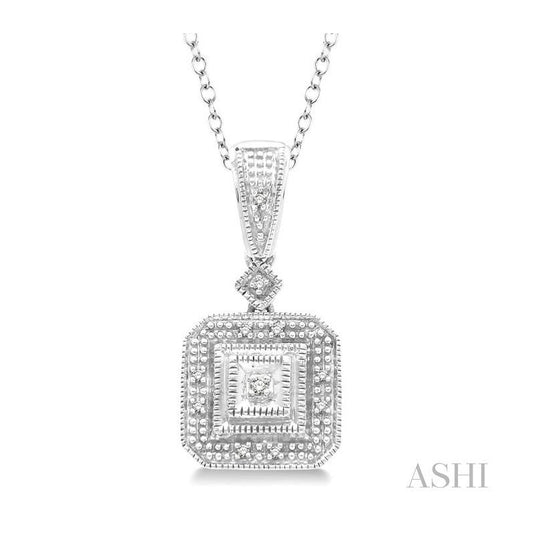 ASHI Silver Diamond Pendant 86019PPSSSLPD