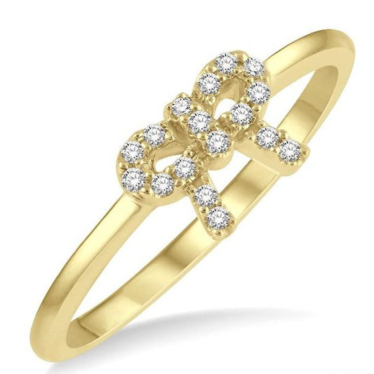 Parkplace Jewelers Stackable Bow Petite Diamond Fashion Ring 385D8PPTSYG