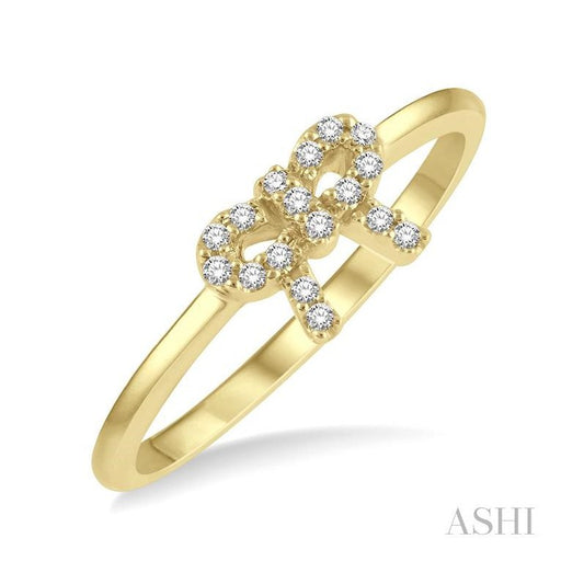 ASHI Stackable Bow Petite Diamond Fashion Ring 385D8PPTSYG
