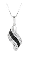 Parkplace Jewelers Silver Black Diamond Fashion Pendant 87348PPSSSLPD