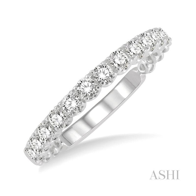ASHI Diamond Wedding Band 33353PPFGWG