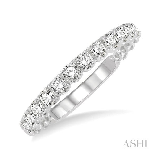 ASHI Diamond Wedding Band 33353PPFGWG
