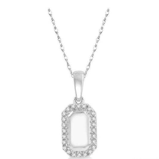 Parkplace Jewelers Dog Tag Diamond Pendant 904F8PPTSPDWG